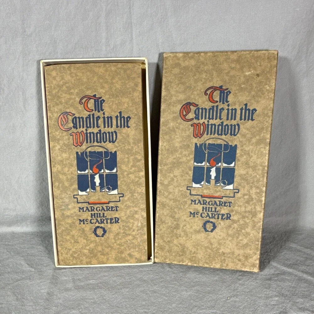 * 1925 The Candle in the Window Margaret Hill McCarter FIRST EDITION Boxed Rare